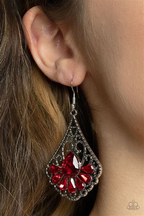 Exemplary Elegance Red Earring In Red Earrings Selling Jewelry