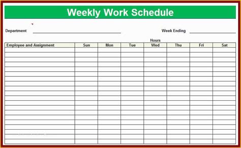 Free Work Schedule Maker Template Of Schedule Maker Template
