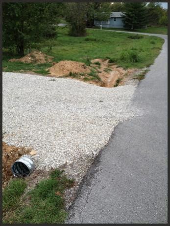 One way to fix mud holes in the driveway is by filling it with small, crushed stone. Help Improving Driveway Apron (Gravel over whistle) - DoItYourself.com Community Forums