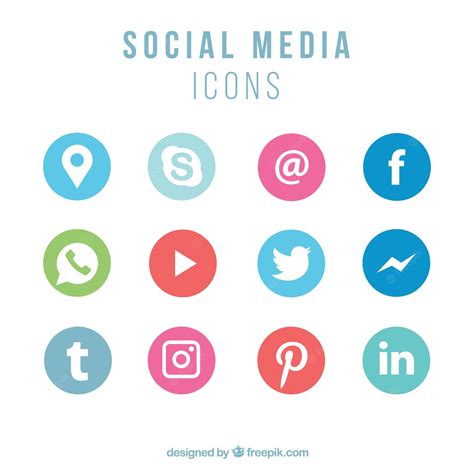 Premium Vector Collection Of Social Networking Icons
