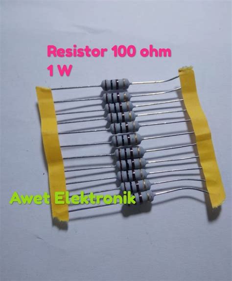Jual Resistor 100 Ohm 1 Watt Resistor 100r Resistor 100r Di Lapak Awet