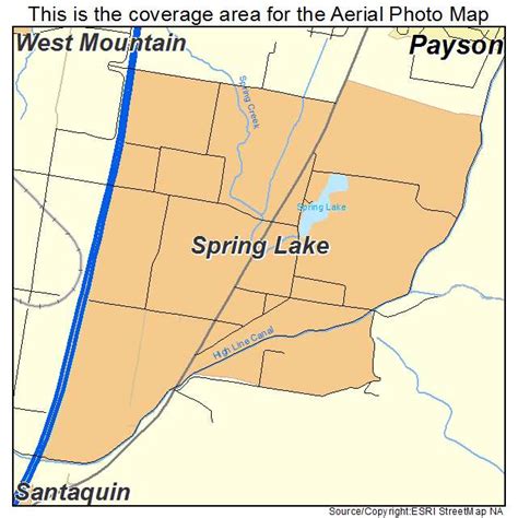 Aerial Photography Map Of Spring Lake Ut Utah