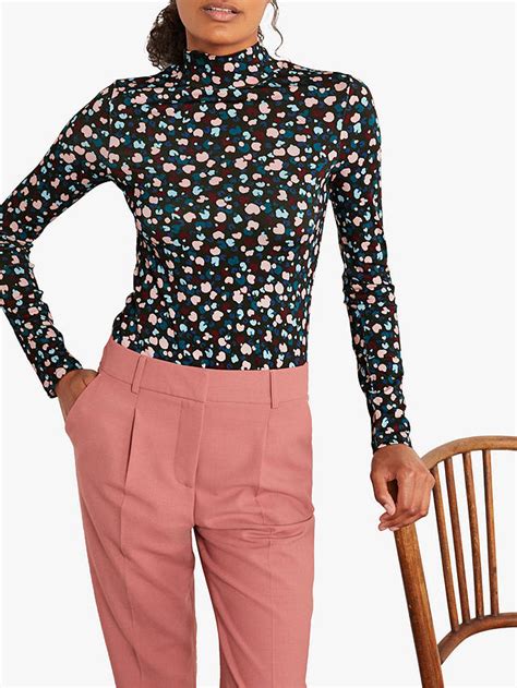 Boden Evie High Neck Top Blackmulti At John Lewis And Partners