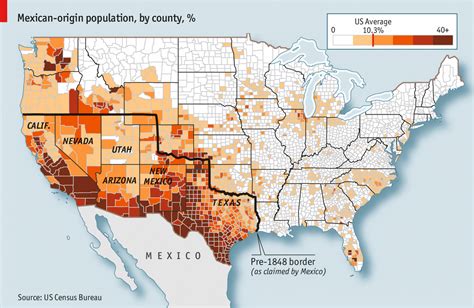 Mexican Origin Population In The Us By County 1190x774