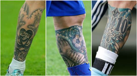 Los tatuajes de lionel messi con sus respectivos significados. Foto Lionel Messi mostró extraño tatuaje en práctica de ...