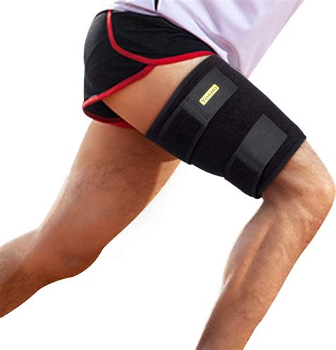 Adjustable Thigh Support Breathable Thigh Brace With Non Slip Strap