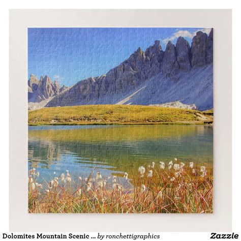 Dolomites Mountain Scenic Landscape Jigsaw Jigsaw Puzzle
