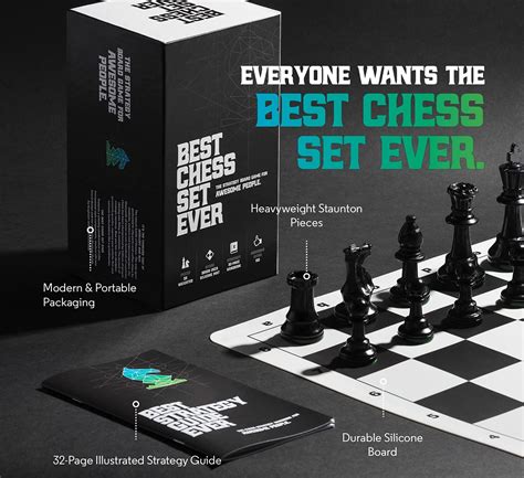 Buy Best Chess Set Ever Tournament Chess Set With 20” X 20” Foldable Silicone Board And