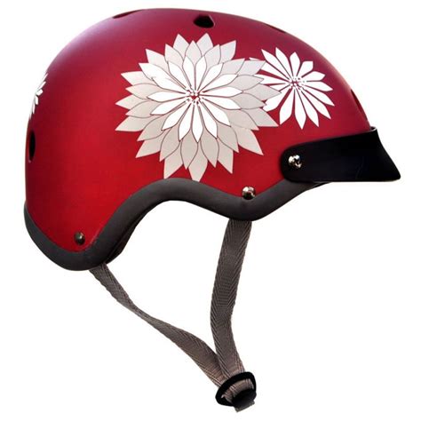 Sawako Furuno Ladies Bike Helmet Hanabi Red Bike Helmet Womens Bike