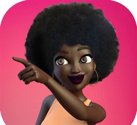 A D Emoji App For Melanin Poppin Natural Haired Women Is Just What We Need CurlyNikki