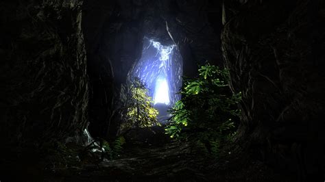 Light cave tunnels The Elder Scrolls V: Skyrim wallpaper | 1920x1080 ...