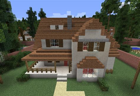 A modern wooden house in minecraft is a very cool building idea, it takes the whole modern quartz white house but translates it. Modern Wooden House 8 - GrabCraft - Your number one source ...