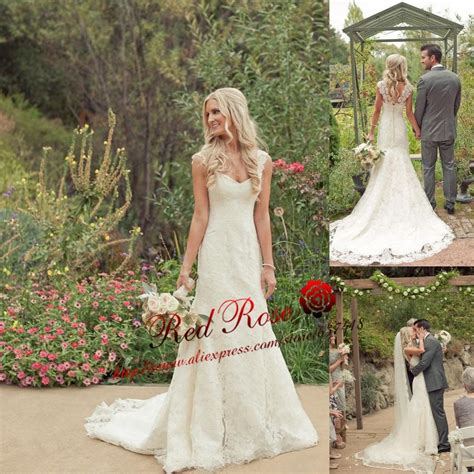 Shop cool personalized country lace wedding dresses with unbelievable discounts. Simple Country Lace Mermaid Wedding Dress with Cap Sleeves ...