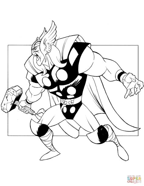 Hulk jump up and rea. Thor Ragnarok Coloring Page Free Printables | Coloring ...