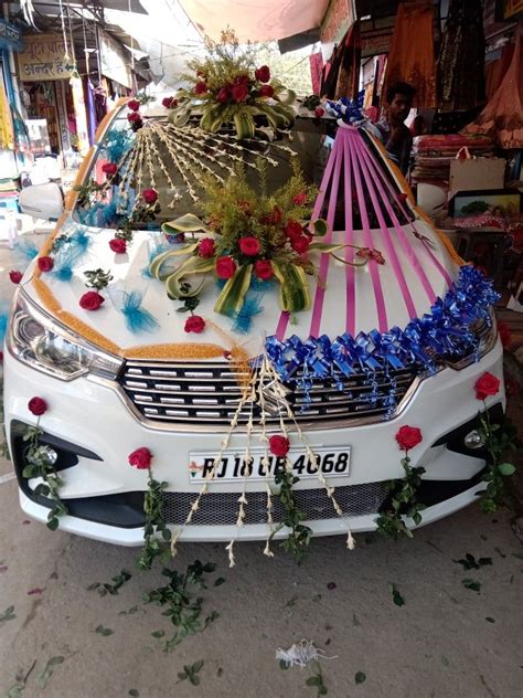 Pin By Nikhar Artandcraft On Flower Car Decoration Wedding Car