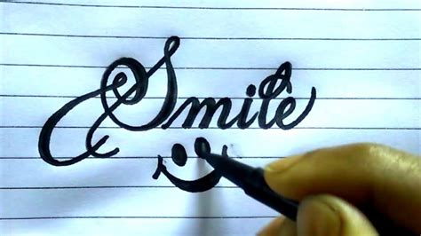 Stylish Font Writing Fancy Fonts Style Smile In Cursive Calligraphy