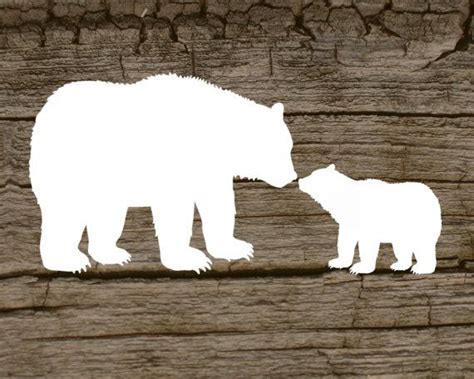 Digital Printable Of A Mama Bear And Her Cub By Elevateddesignshop 5