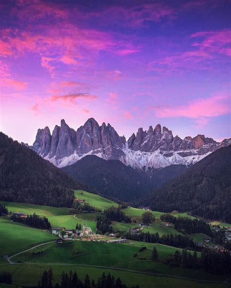 Early Morning Light In The Val Di Funes 🌅 Photo By Fpenta