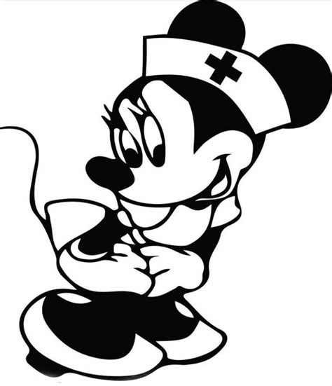 Nurse Minnie Drawing Minnie Stickers Minnie Mickey Mouse Background