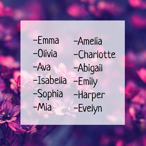 A Decade Of Most Popular Baby Girl Names 2010 2019 Straight Forward Mom