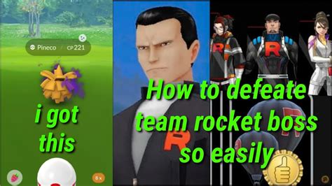 Pokemon Go How To Defeat Team Rocket Boss Easily And I Catch A Shiny