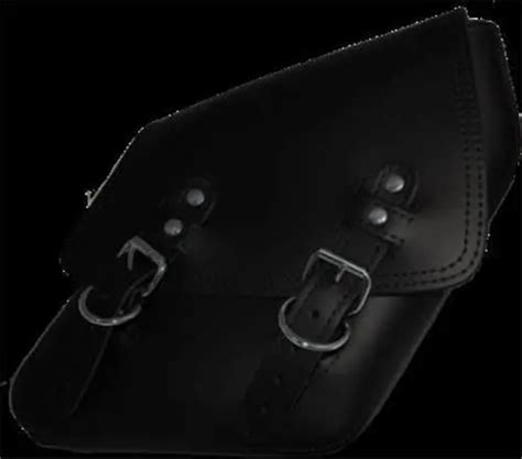 La Rosa Solo Leather Saddlebag Fits Fat Bob Models Right Side Black