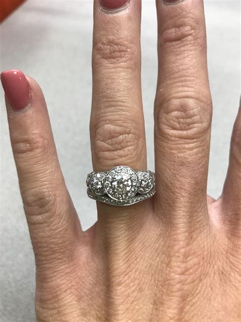 See more ideas about jewelry, engagement rings, wedding rings. ZALES 14K White Gold Ladies Diamond Engagement Ring / Wedding set 1.875 CTW | I Do Now I Don't