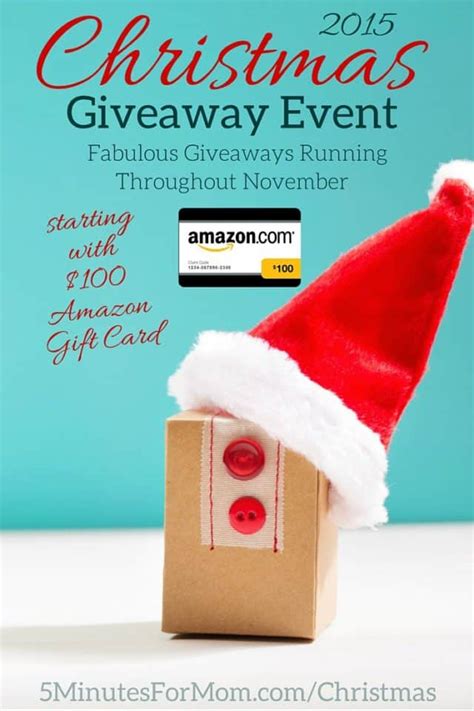 christmas giveaway event 2015 5 minutes for mom