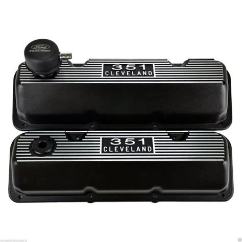 Find Ford Racing 351 Cleveland Black Aluminum Valve Covers Boss 302