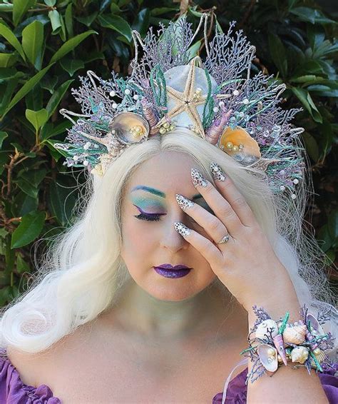 Shape Of Crown With Coral Mermaid Headpiece Mermaid Crown Headpiece