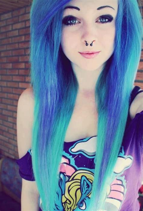 Blue Hair Fab Hair Styles Scene Hair Emo Hair