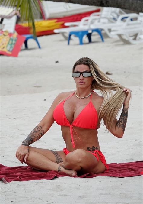 Katie Price On The Beach In Thailand Celebmafia