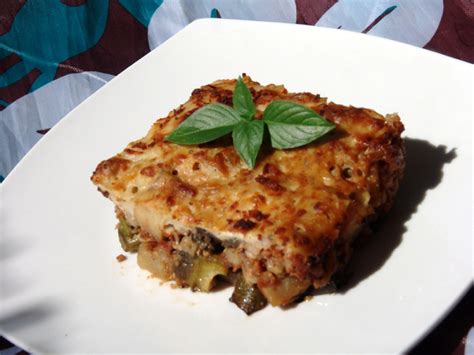 Vegetarian Moussaka Cooking In Plain Greek