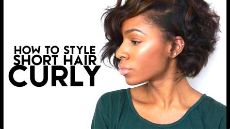 Instead of rolling or tucking kristen bell's ends under after creating her french twist, celebrity hairstylist. How To Style Short Hair Curly | VICKYLOGAN - YouTube