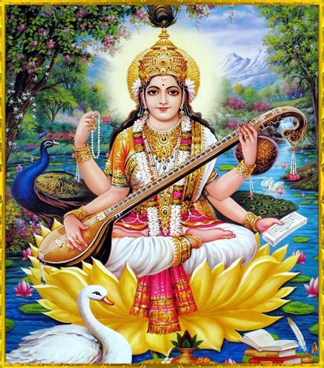 Saraswatjo Saraswati Goddess Saraswati Devi Saraswathi Devi