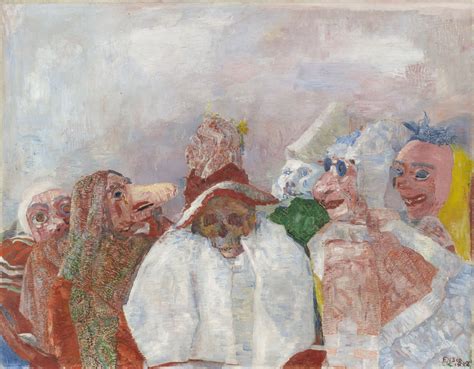 James Ensor Masks Confronting Death 1888 Producción Artística Arte