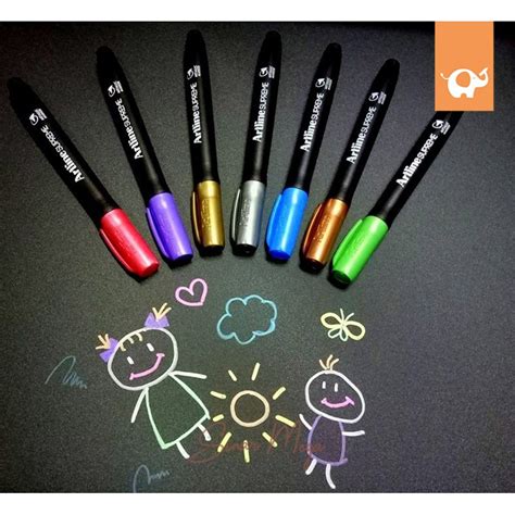 5 отметок «нравится», 0 комментариев — ratih putri (@thepurplehouse.id) в instagram: Artline Supreme Metallic Colour 1.0 mm EPF 790 Permanent Marker Murah | Shopee Indonesia
