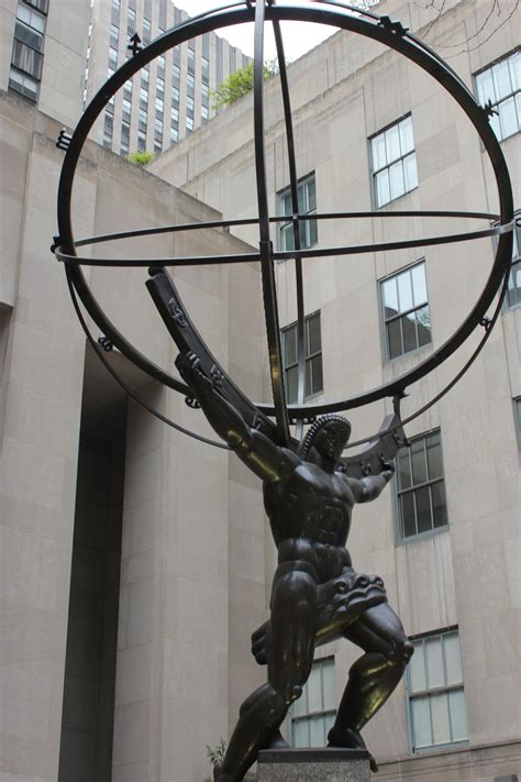 Atlas Statue Rockefeller Center New York City Bronze Statue Statue