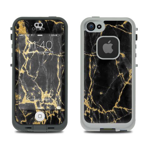 Black Gold Marble Lifeproof Iphone Se 5s Fre Case Skin Istyles