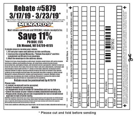 Do You Have To Use Menards Rebate All At Once