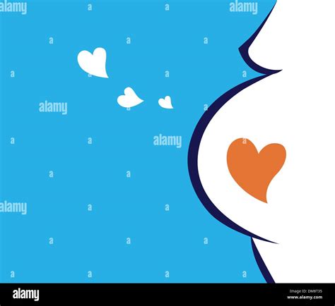 pregnant woman icon with heart blue stock vector image and art alamy