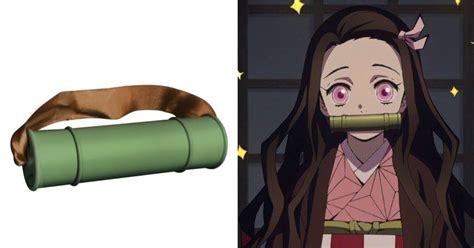 Heres Demon Slayer Nezukos Bamboo Muzzle To Store Chewing Gums 9gag