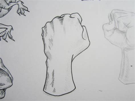 How To Draw Clenched Fist At How To Draw
