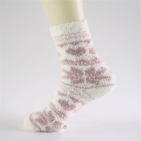 Custom Women Fuzzy Grip Socks With Anti Slip Dots Buy Custom Socks