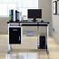 HOMCOM Computer Desk Table Home Office Furniture With Keyboard Tray And 