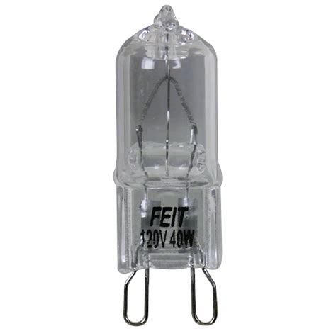 Feit Electric Bpq40g9 Clear Bi Pin Halogen Bulb 40