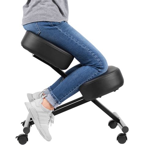 DRAGONN By VIVO Ergonomic Kneeling Chair For Home And Office Black Walmart Com