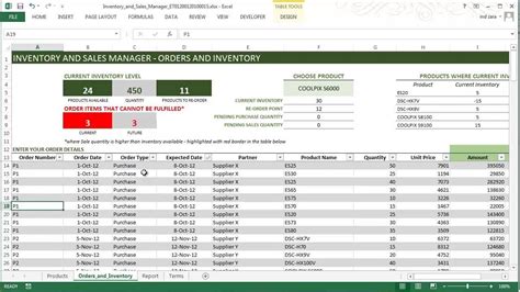 Inventory managementorder, receive, transfer and more. Inventory and Sales Manager (Excel Template) | Computer Stuff | Inventory management software ...