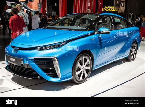 Toyota Mirai Electric Fuel Cell Vehicle Showcased At The Paris Motor