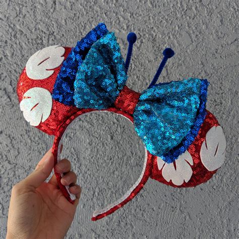 Check spelling or type a new query. Lilo & Stitch Mouse Ears Mouse Ears Custom Ears Gift for | Etsy | Diy disney ears, Diy mickey ...